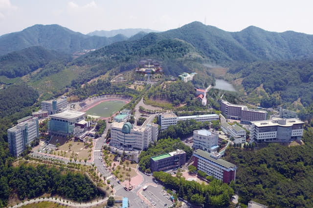 대구한의대학교 캠퍼스 전경.
