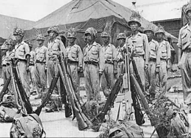 마산진동리지구전투에서 승리한 해병대 부대원들의 모습./마산방어전투 기념사업회/