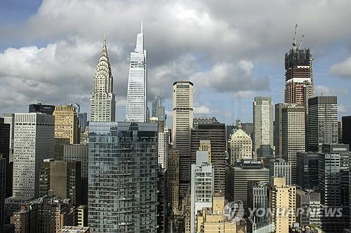 뉴욕시 맨해튼 일대 빌딩들[AP 연합뉴스 자료사진]