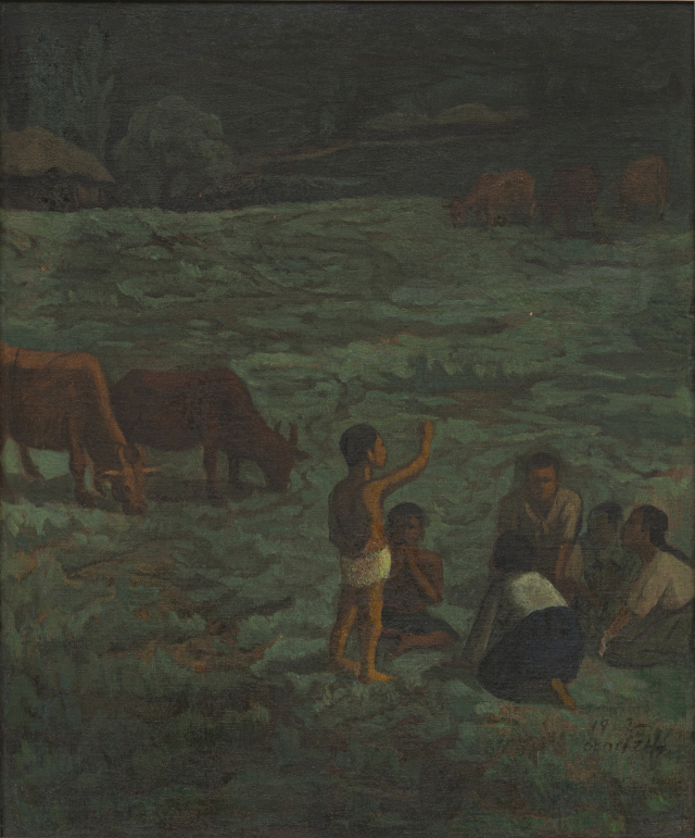 ▲해방이여!, 1947년, 캔버스에 유채, 71.5x59.5㎝, 개인소장