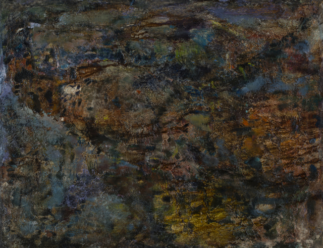 꿩,캔버스에유채,49.5x64,1953,, 경남도립미술관 소장