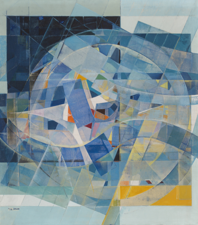 여명(黎明),캔버스에 유채,137x120,1972,학고재 갤러리